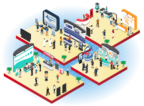 LLX Marketplace exhibitions illustration